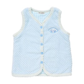 Sanrio 238554 Kids Room Vest, Cinnamoroll, 55.1 inches (140 cm), Boa, Children, Winter, Light Blue
