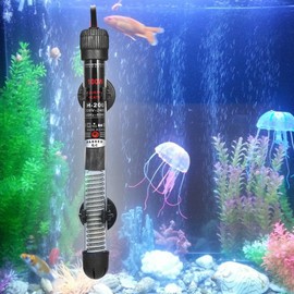 Ailgely Aquarium Heater 100 W, Heating Rod for Aquarium with Suction Cups, Aquarium Heater Thermostat, Submersible Heater Heating Rod for Aquarium, Fishbowl, Temperature Setting 220-240 V