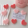 10 Pcs Cute Heart-Clips Refrigerator Magnets, Pink & Red Decorative