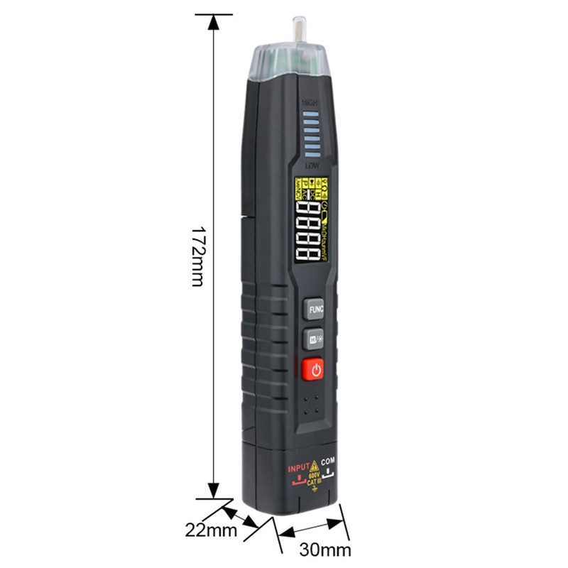 CENPEK Non-Contact Digital Voltage Tester 600V AC/DC Voltage Test Multifunctional