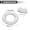 Motoforti Universal Flat Washer, 17mm ID 28mm OD 2mm Thickness,