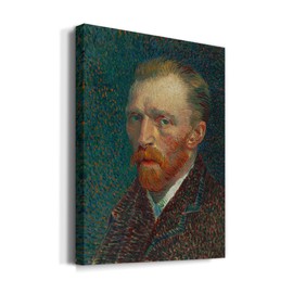Renditions Gallery Self Portrait (1887) by Vincent Van Gogh Printed, Famous Painting Reproduction, Premium Gallery Wrapped Canvas Décor, Ready to Hang, 8 in H x 12 in W, Made in America Print