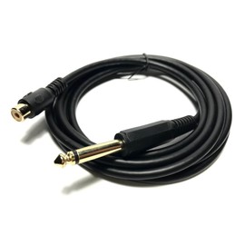Access [180cm] Gold Plated Audio Converter Cable RCA Female to 6.3mm Mono Male 1.8m M171