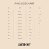 Amor 2037297 Unisex Unisex Ring Stainless Steel Black Comes in