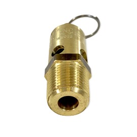 Brass, 1/2" NPT Industrial Soft Seat Safety Pressure Relief Valve, Made In The USA (150 PSI / 278 SCFM)