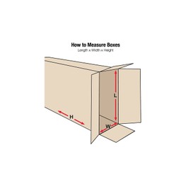 Aviditi HD40850FOL Side Loading Boxes, 40" x 8" x 50", Kraft (Pack of 5)