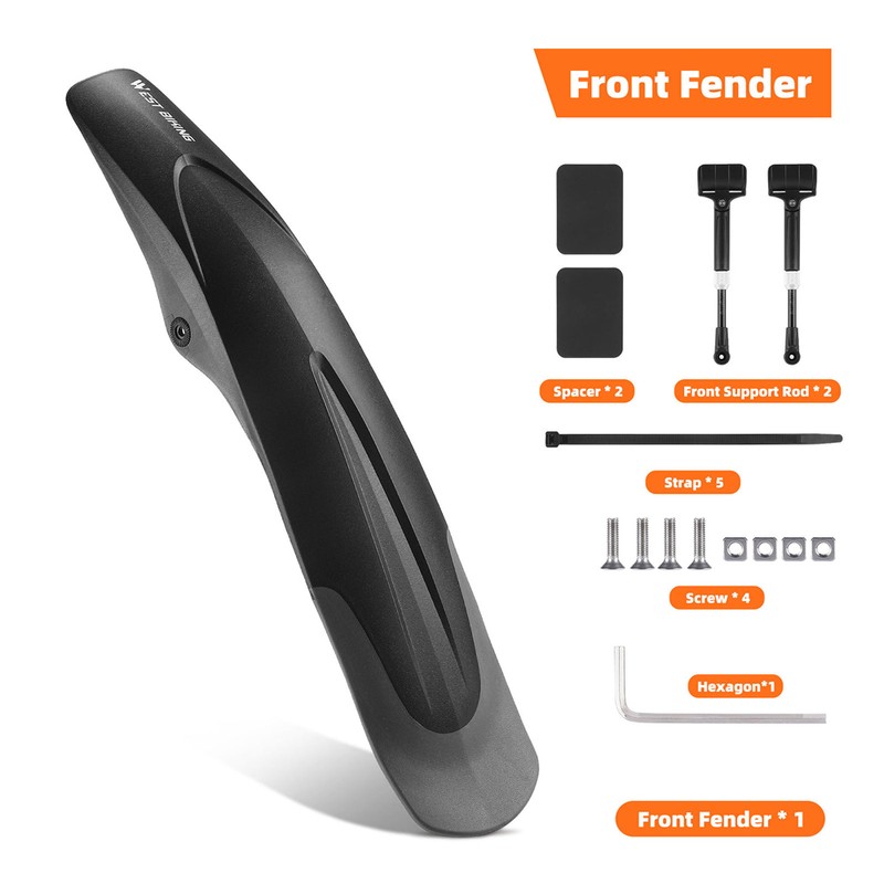 Bike Mudguard Widen Quick Release 26-29in Universal Bike Fenders Bike