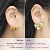 Comfortable Earring Backs Support for Droopy Ears, Hypoallergenic Rubber Lifter,