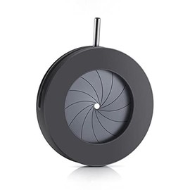 Microscope Aperture, 1.5-23mm Adjustable Iris Diaphragm Microscope Iris Adapter Lens Optical Diaphragm for Laboratory Microscope