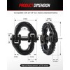 DAYDOOR 1/2" Trailer Safety Chain Hooks,G80 Safety Chain Shackle,12000 lbs