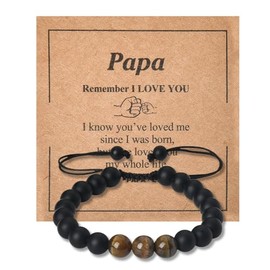 Father Day Gifts for Grandpa Bracelet Grandfather Papa Gifts for Birthday I Love You Grandpa Gifts from Granddaughter Grandson Grandfather Wedding Gifts for Grandpa Grandad Retirement Gift Ideas
