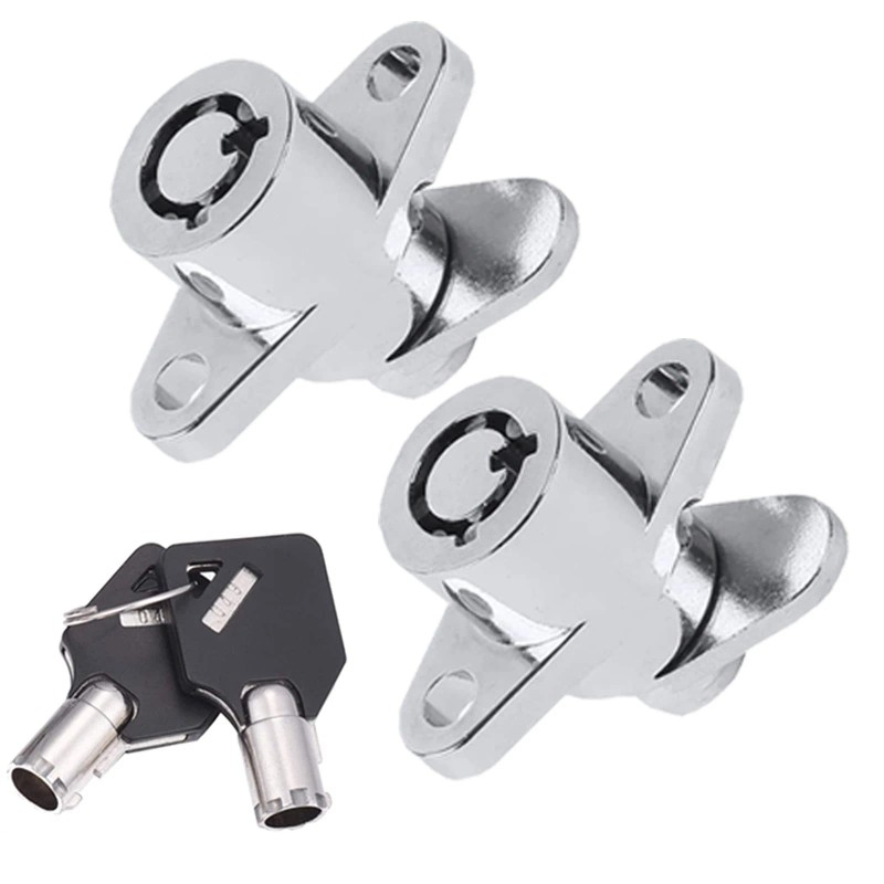 TCMI 2 Keys Hard Saddlebag Locks Fits for Harley Davidson