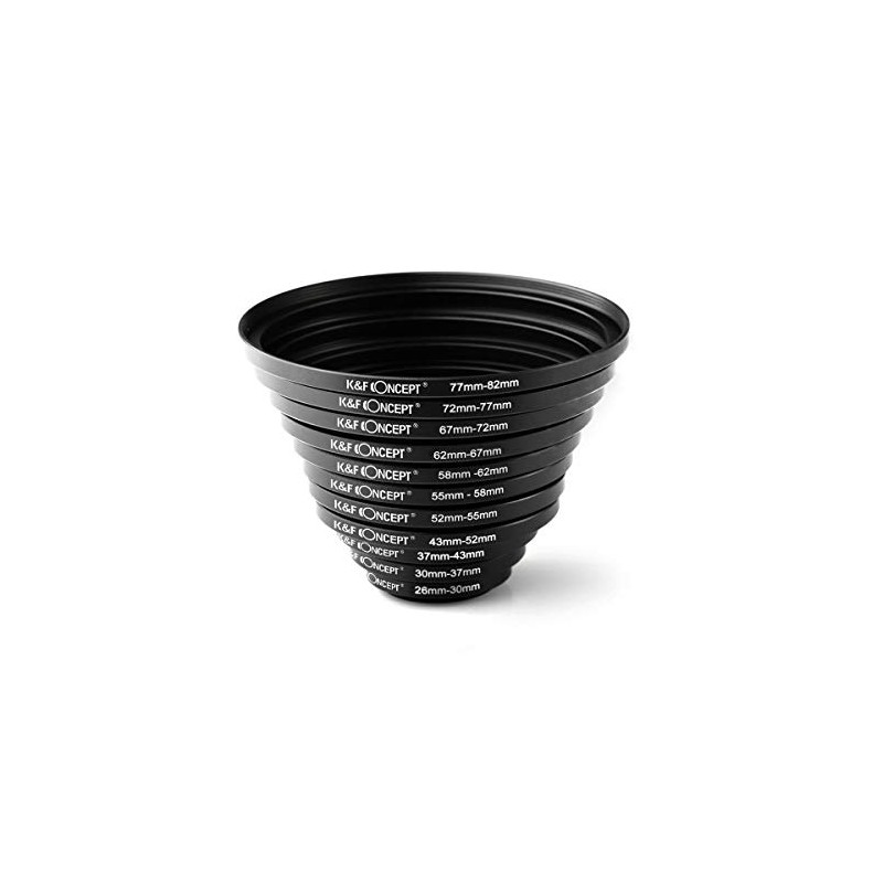 K&F Concept Step Up Rings Set of 11 26-30mm +