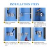 Sayayo 90 Degree Padlock Hasp Door Clasp Door Lock Gate