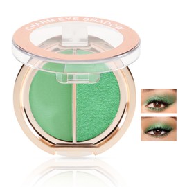 Boobeen Double Color Eyeshadow Palette, Matte & Shimmer Metal Eye Shadow Powder, Color Eye Shadow Blendable, Ultra Pigment Long Lasting Eye Makeup Palette