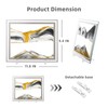 LCDOCLAK Moving Sand Art Picture (12 * 10 in),3D Hourglass