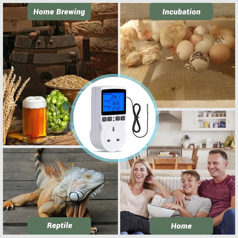INKBIRD Thermostat Plug Socket, Digital Temperature Controller Timer Outlet, Timer