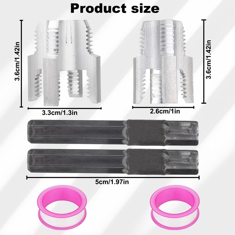 BOXOB Integrated Internal & External Pipe Threading Tool, 2-in-1 PVC