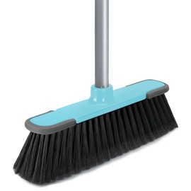 Indoor Broom,Soft Bristle Heavy-Duty Broom for Sweeping Concrete Courtyard Garage Patio Indoor Home Kitchen Office