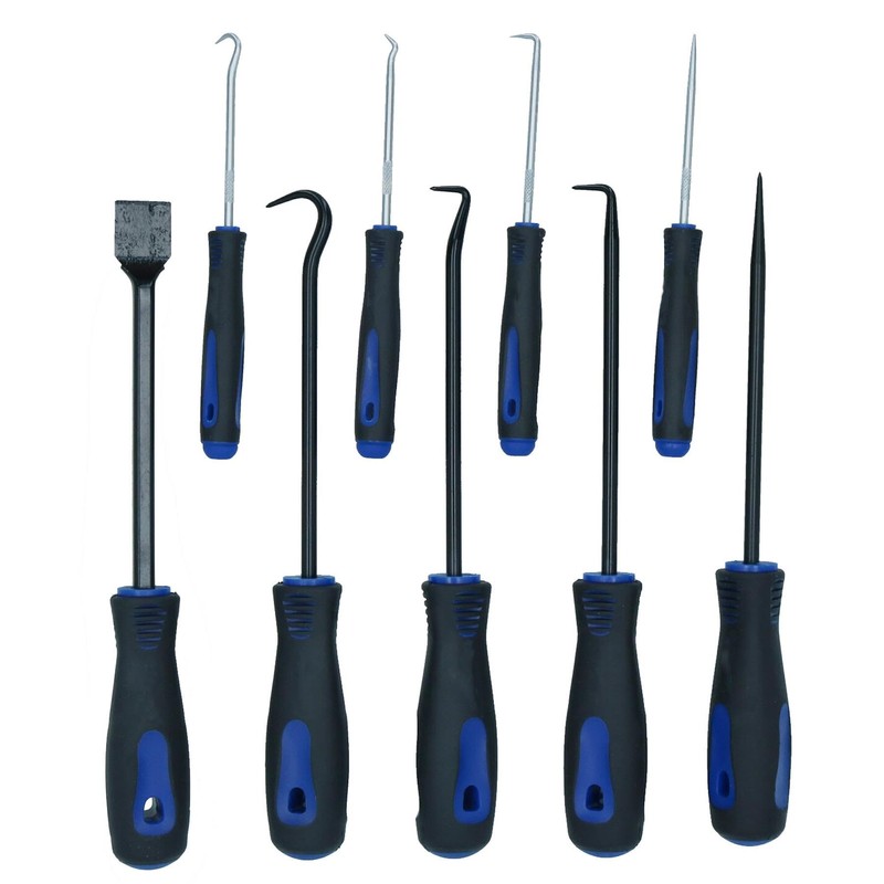 9pc Heavy Duty Pick & Hook Scraper & Hook Set