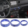 Hoypeyfiy Air Conditioning Knob Trim Ring, Center Control Knob Ring