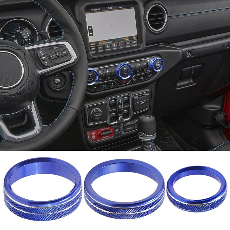 Hoypeyfiy Air Conditioning Knob Trim Ring, Center Control Knob Ring