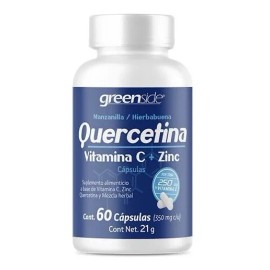 Quercetina, Vitamina C Y Zinc (60 Caps) Greenside