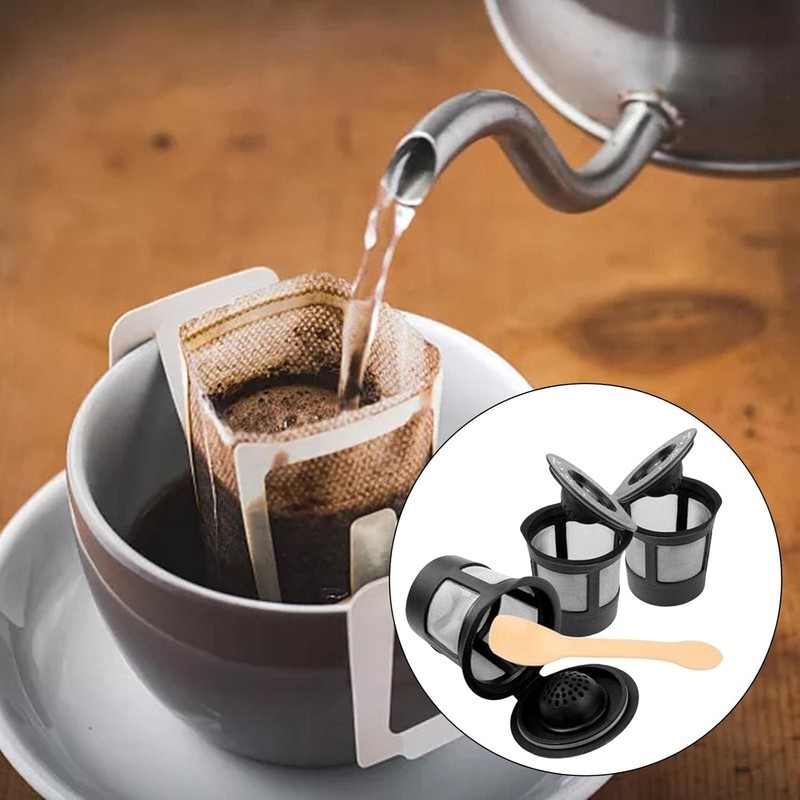 Mr. Gadget's Solutions Universal Refillable Coffee Filters – Reusable Pods