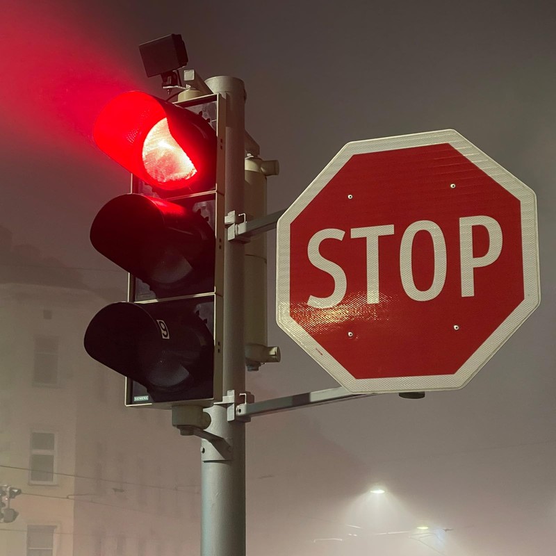 sourcing map 4pcs Stop Sign 12" x 12" Warning Reflective