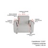 MB HOME Cozy Non-Slip Sofa Slipcover, Brown, Seat