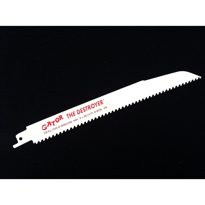 Gator Reciprocating Saw Blades 9" x 7/8" x .062 6tpi