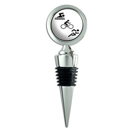 GRAPHICS & MORE Triathlete Swim Bike Run Triathlon Bottle Stopper