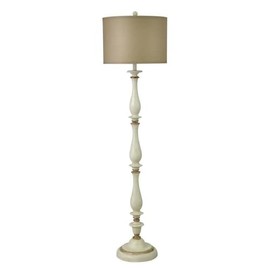 Stylecraft Home Collection Sophia Antique Brass Metal Adjustable Floor Lamp
