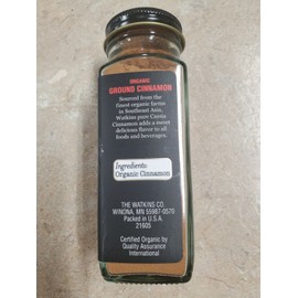 Watkins ORGANIC GROUND CINNAMON   2.5 oz. / 71 g