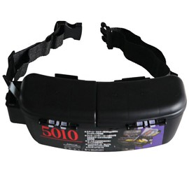 AIMALL Multifunctional Fishing Waist Box, Carry-On Lure Waist Box with Double Lid and Transparent Inner Cover, Rotatable, 9.45x3.54x3.54 Inches, Black