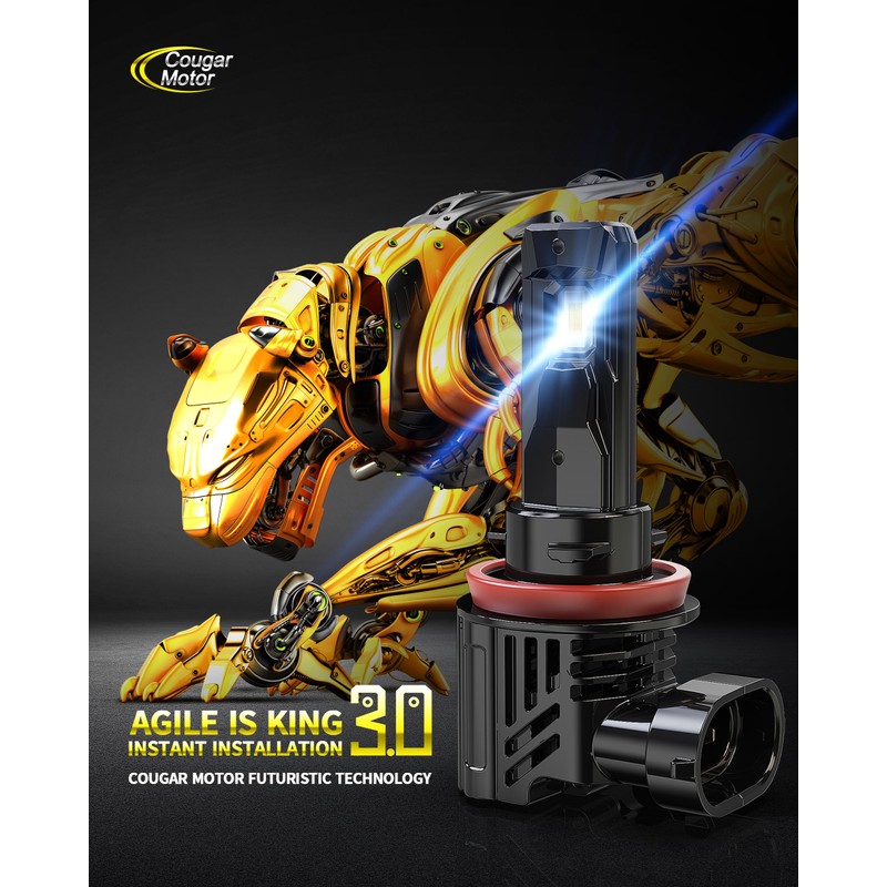 Cougar Motor H11 Bulbs, H11 Light Bulb H9 H8 Fog