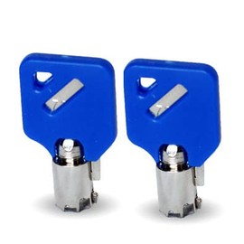 Husky, Milwaukee, & Steel Glide 2 Keys A2004 Blue Key Covers, Fits Husky, Milwaukee, & Steel Glide Tool box and Tool chest (A2004)