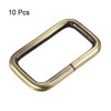 sourcing map Metal Rectangle Ring Buckles 38x20mm for Bags Belts