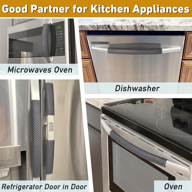 Refrigerator Door Handle Covers, 5 PCS, Performance Appliance Handle Covers,