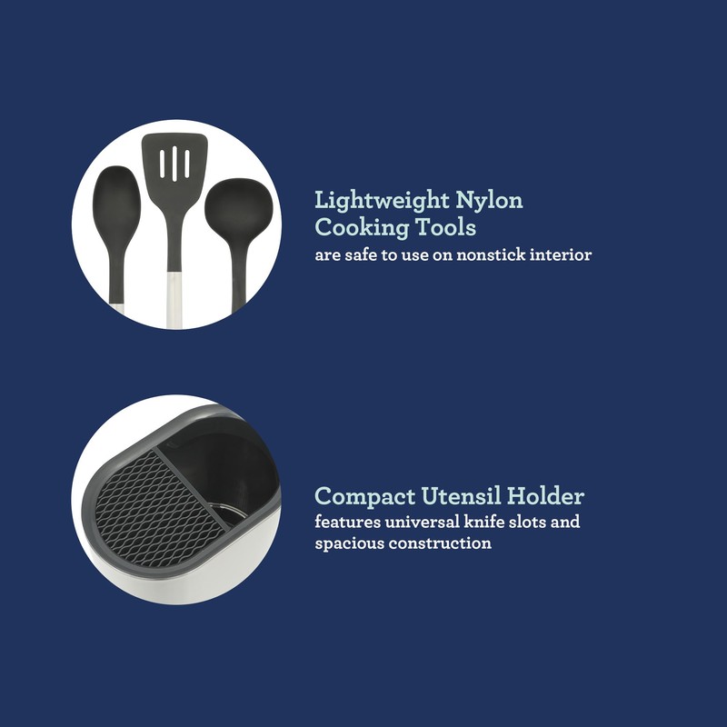 Oster Baldwyn 12 Piece Stainless Steel and Nylon Kitchen Tool