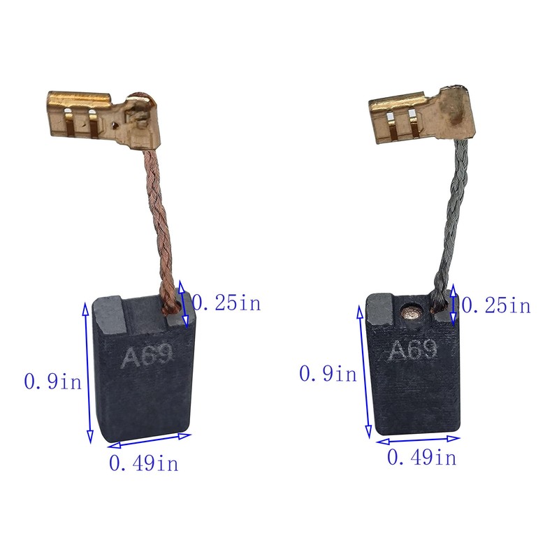 (8 Pck) GBH5400 A69 Carbon Brushes for Boschh GBH5400
