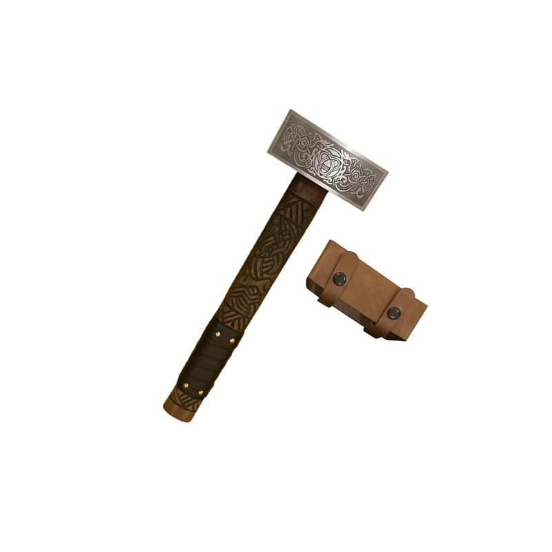 Handmade Viking Hammer Carbon Steel Head with Rosewood Handle