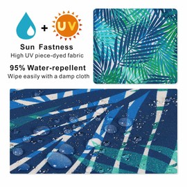 NettyPro Patio Bench/Swing Cushion Cover 45 x 18 x 3 Inch, Water Resistant UV Protection Outdoor Furniture Loveseat Cushion Slipcover with Zipper, Replacement Cover Only