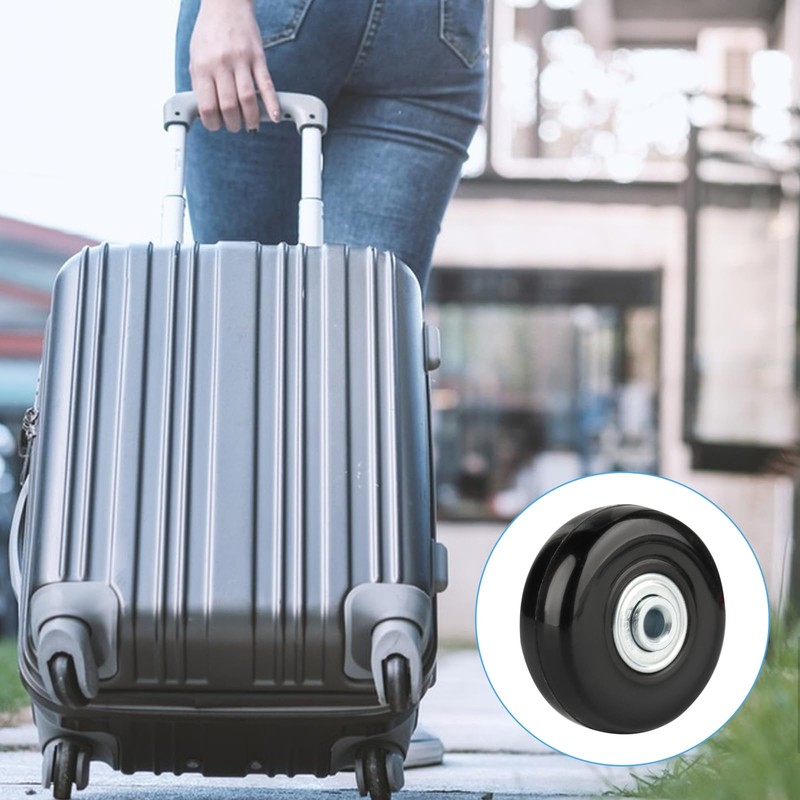 Pack of 4 Suitcase Castors Replacement Wheels, 50 x 18