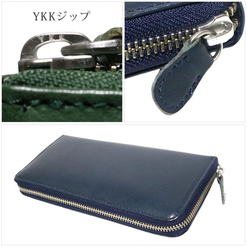 Berkut Tochigi Leather x Himeji Leather Long Wallet, Unisex, Round