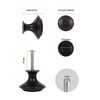 30 PCS Kitchen Cabinet Knobs, 1-1/5 Inch Dresser Knobs, Black
