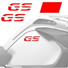 BLACK DOVES GRAPHICS 2pcs Stickers Compatible with Motorrad Tank Sides R 1200 1250 GS Adventure LC (Fluo Red)…