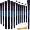 SAPLIZE Classic Rubber Golf Grips, Non-Slip– 13 Grips with 15