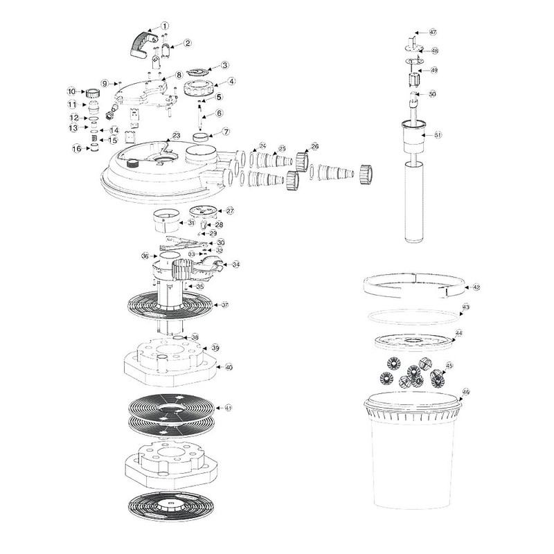 Spare Part SunSun CPF-180 CPF-250 CUV-111 CUV-209 Transport Lock UVC