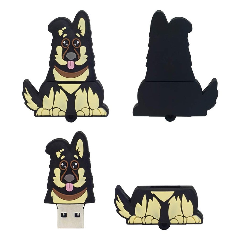 LEIZHAN Cute USB Flash Drive 16GB Cartoon Dog Pendrive Memory